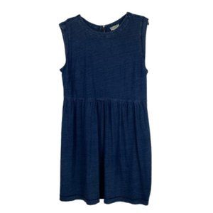 LOFT blue back exposed zipper mini dress size 16